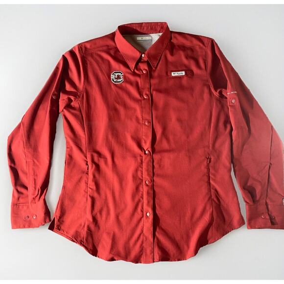 Columbia Long Sleeve Collegiate Tamiami Shirt Womens L University South Carolina - Picture 1 of 12